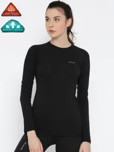 Columbia Black Midweight Stretch Outdoor Top