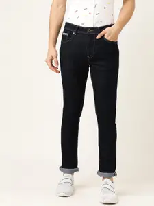 Being Human Men Navy Blue Slim Fit Mid-Rise Clean Look Stretchable Jeans