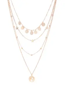 Jewels Galaxy Gold-Plated Layered Necklace