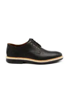 Timberland Men Black Leather Derby Semiformal Shoes