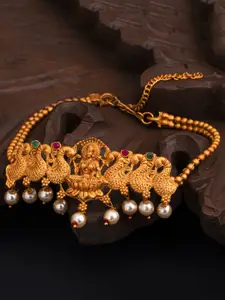 Sukkhi Gold-Plated Temple Goddess Laxmi Armlet Bracelet
