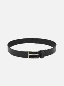 Louis Philippe Men Black Solid Leather Belt