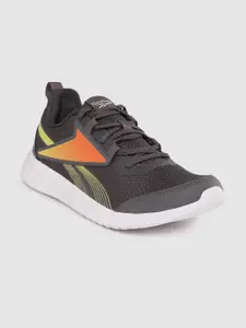 Reebok Men Charcoal Grey Woven Design Navigator Running Shoes