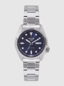 SEIKO Men Navy Blue Analogue 5 Sports Automatic Watch SRPE53K1