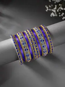 Peora Women Set of 22 Embellished Chura Chuda Bangle Set
