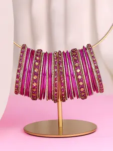 Peora Women Set of 34 Embellished Chura Chuda Bangles