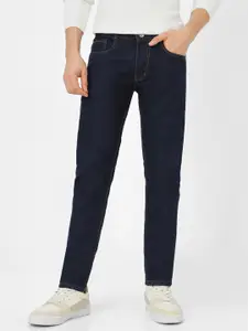 Urbano Fashion Men Navy Blue Slim Fit Mid-Rise Clean Look Stretchable Jeans
