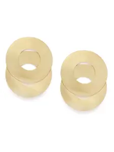 DIVA WALK EXCLUSIVE Gold-Plated Handcrafted Circular Drop Earrings