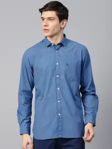 Allen Solly Men Blue Regular Fit Solid Casual Shirt