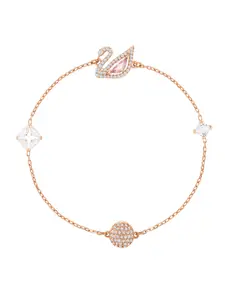 SWAROVSKI Rose-Gold Plated Dazzling Swan Bracelet