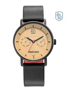 Fastrack Women Beige Analogue Watch 6198NL01