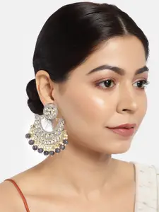 LAIDA Gold-Plated & Grey Classic Handcrafted Chandbalis