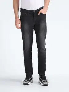 Flying Machine Men Black Jackson Skinny Fit Low-Rise Clean Look Stretchable Jeans