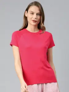 Van Heusen Women Round Neck Short Sleeve Lounge T-Shirt