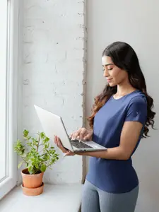 Van Heusen Women Crew Neck Short Sleeve Lounge T-Shirt