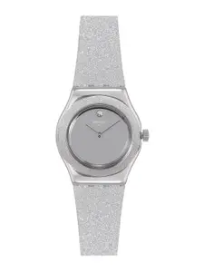 Swatch Women Gunmetal-Toned Sideral Water Resistant Analogue Watch YSS337