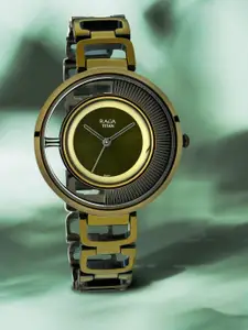 Titan Women Green Analogue Watch 95140QM01