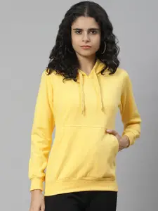 BREIL BY FORT COLLINS BREIL BY FORT COLLINS Women Yellow Solid Hooded Sweatshirt