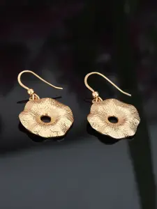 Carlton London Gold-Plated Floral Drop Earrings