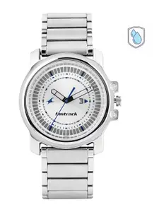 Fastrack Men Silver-Toned Dial Watch 3039SM03