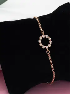 Estele Rose Gold-Plated Handcrafted Charm Bracelet