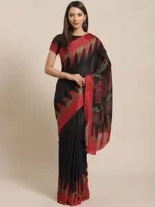 Saree mall Black Printed Saree