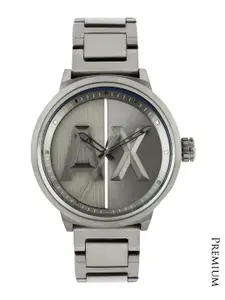 Armani Exchange Men Gunmetal-Toned Dial Watch AX1362