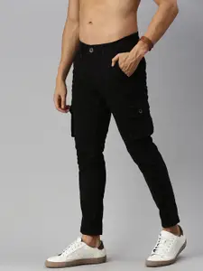 Roadster Men Black Cargos