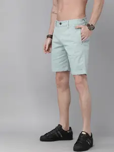 Roadster Men Blue Solid Regular Fit Chino Shorts