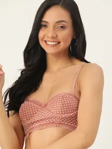 DressBerry DressBerry Peach-Coloured Lace Underwired Non Padded Balconette Bra DB-BRALET-02C1