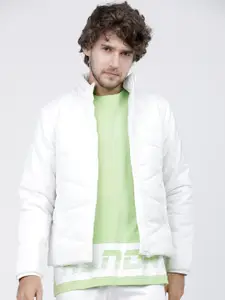 HIGHLANDER Men White Solid Puffer Jacket