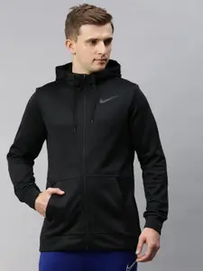 Nike Men Black Solid Dri-FIT THRMA HD Training Sporty Jacket