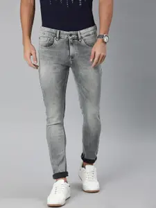 SPYKAR Men Grey Super Skinny Fit Low-Rise Clean Look Stretchable Jeans
