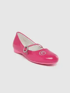 toothless Girls Fuchsia Pink Solid Barbie Mary Janes