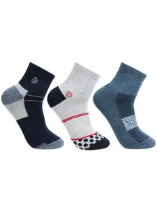 Bonjour Men Pack of 3 Assorted Ankle-Length Socks