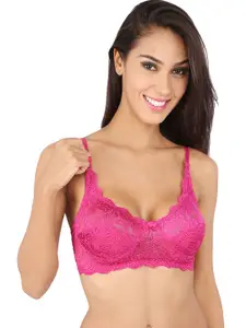 Bralux Pink Lace Medium-Coverage Bra