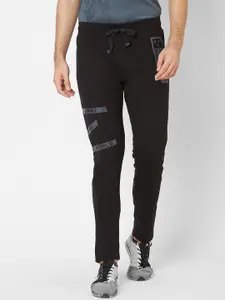 Sweet Dreams Black Solid Slim-Fit Trackpants