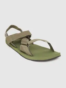 ADIDAS Men Olive Green Solid Avior 2.0 Sports Sandals
