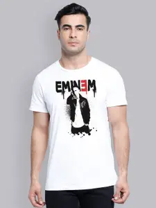 Free Authority Men White Eminem Print T-shirt