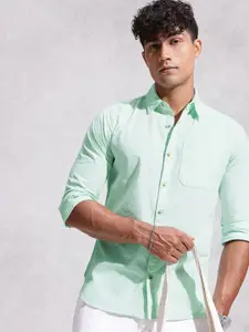 WROGN Slim Fit Pure Cotton Casual Shirt