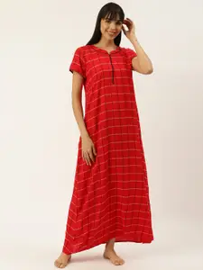 Sweet Dreams Red & White Checked Nightdress