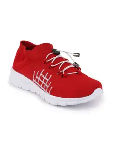FAUSTO Men Red Solid Running Shoes
