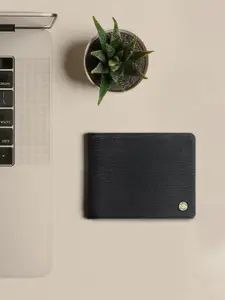 Hidesign Men Black Solid Two Fold Wallet