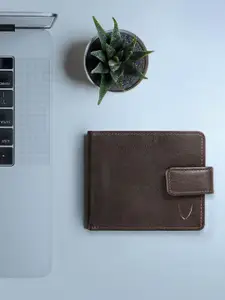 Hidesign Men Brown Solid Two Fold Wallet