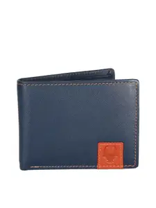 WildHorn Men Navy Genuine Leather Wallet