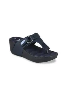 Adda Women Navy Blue Solid Sandals