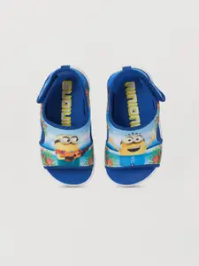 H&M H&M Boys Blue Printed Scuba Sandals
