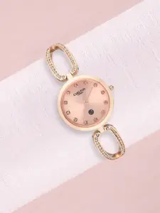 Carlton London Women Rose Gold Analogue Watch CL017RROR