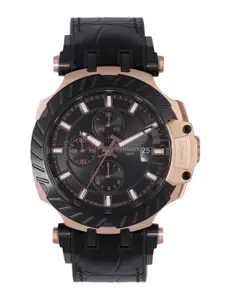 TISSOT Men Black T-Race Automatic Swiss Chronograph Watch T1154273705101