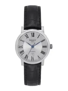 TISSOT Women Silver-Toned Carson Premium Automatic Lady Analogue Watch T1222071603300